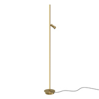 Prosta lampa podłogowa z reflektorem w kolorze mosiężnym LED 3000K Thin MOD395FL-L28BS3K Maytoni