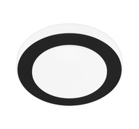 Lampa sufitowa czarna 30cm LED CARPI IP44 Eglo 33682