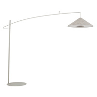 Lampa podłogowa łukowa z długim wysięgnikiem i dyskowym kloszem 1xE27 POISE A Nowodvorski 11686