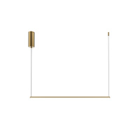 Mosiężna lampa wisząca liniowa 80cm LED Halo MOD246PL-L16BSK Maytoni