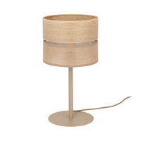 Lampka nocna DORMA WOOD JUTA jasne drewno 1xE27 Tk Lighting 16227
