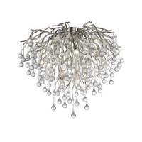 Lampa sufitowa, żyrandol stalowy ze szklanymi zwisami 9xG9 ICICLE Paul Neuhaus  8091-55 