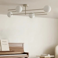 Kaszmirowa lampa sufitowa do skandynawskich wnętrz PIKE Kaja Lighting K-6026