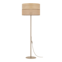 Lampa podłogowa z abażurem 50cm DORMA WOOD JUTA 1xE27 Tk Lighting 16226