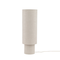Wysoka lampka stołowa 106cm z kremowym cylindrycznym abazurem 1xE27 SANTANA Nowodvorski 12203
