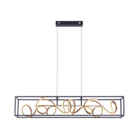Lampa wisząca czarno złota SELINA LED Paul Neuhaus 2416-18 funkcja ściemniania