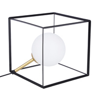 LAMPA STOŁOWA WEERT 1 CZARNY ZŁOTY 20x20x20 Candellux 50501049