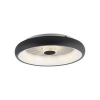 Okrągły czarny plafon sterowany pilotem LED VERTIGO Just Light 14384-18