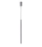 SOPEL 1 PROSTY SREBRNY / przewód antracyt lampa wisząca Sigma 33148