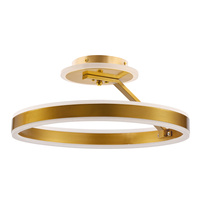 RINEUS lampa sufitowa złoty 20W LED kryształki bezbarwne  ŚREDNICA 40CM Candellux 32-35578