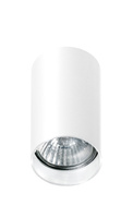 Biała mini oprawa natynkowa o wysokości 10cm MINI ROUND WH AZZARDO AZ1706