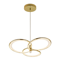 Lampa wisząca Azina 3 złote pierścienie LED Light Prestige LP-4852/3P GD