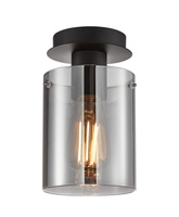 Lampa sufitowa czarna SARDO Italux SPL-5581-1SC-BK-SG