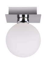 Oden lampa sufitowa chromowy 1x40w g9 klosz biały Candellux 91-03195