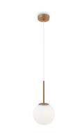Lampa wisząca BASIC FORM szklana kula 18cm Maytoni MOD321PL-01G2