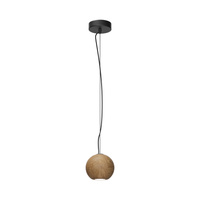 Lampa wisząca drewniana kula o średnicy 12cm Basic Texture 1xGU10 Maytoni MOD461PL-01BG