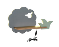 SHEEP LAMPA KINKIET 5W LED 4000K IQ KIDS Z PRZEWODEM Z WŁ. I WTYCZKĄ SZARY+MIĘTOWY Candellux 21-85146