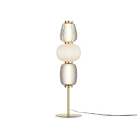 Złota prestiżowa lampka stołowa LED 3000K Pattern MOD267TL-L28G3K Maytoni