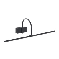 Nowoczesny kinkiet liniowy czarny 59cm – oświetlenie nad lustro lub obraz LED 3000K ARTLINE LED Nowodvorski 11958