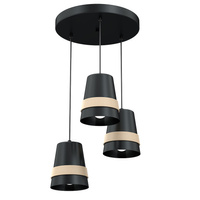 Lampa wisząca VENEZIA BLACK 3xE27 MLP5454