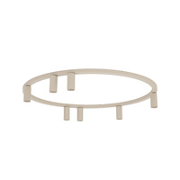 Beżowa lampa sufitowa ring 80cm – okrągła forma z punktowymi światłami 7xGU10 FOURTY ROUND Nowodvorski 11948