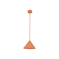 Stożkowa lampa wisząca o średnicy 21cm CONO S SALMON 1XE27 Tk Lighting 11383