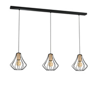 Lampa wisząca WILL BLACK 3xE27 Milagro MLP4191