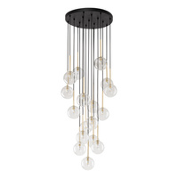 NILOS BLACK GOLD LAMPA WISZĄCA 17  TK Lighting 5945