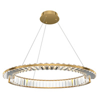 Efektowna okrągła lampa wisząca kryształowa o średnicy 62cm Krone P097PL-L36BS3K1 Maytoni