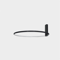 Czarny plafon 40cm okrąg ze zmienną barwą światła VINCENT 40 BK AZZARDO AZ6200