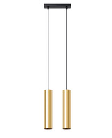 Lampa wisząca LAGOS 2 podwójna złoty połysk Sollux SL.1241