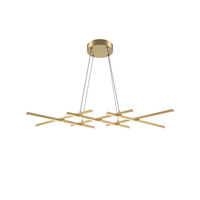 Złota salonowa lampa wisząca LED Halo MOD244PL-L50BSK Maytoni
