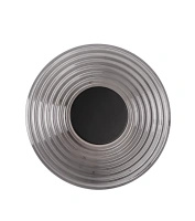 Szklany okrągły ryflowany kinkiet Maxlight W0474 Leonardo