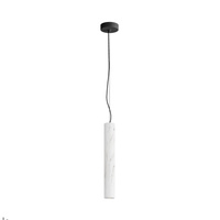 Lampa wisząca wąska tuba z kamienia Basic Texture LED MOD461PL-L5W3K