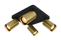 Lampa sufitowa NESTO Italux SPL-23436-4S-BK-BRSS