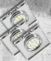 ZESTAW TRZECH OPRAW SS-13 CH/WH  BEZBARWNY  3X50W GU10 BEZ ŻARÓWKI Candellux 99-48325