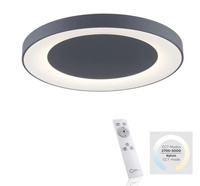 Lampa sufitowa plafon ANIKA czarny 70cm LED Leuchten Direkt 14327-18 sterowany pilotem