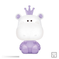 Fioletowa lampka biurkowa HIPOPOTAM LED Zuma Line KDR-613B-PE