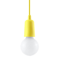 Lampa wisząca DIEGO 1 żółta Sollux SL.0578