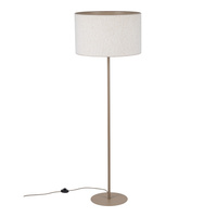 Lampa podłogowa w kolorze sabia z bezowym abażurem 1xE27 VELLUM SABIA Tk Lighting 16168