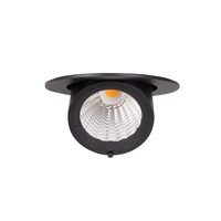 Czarna oprawa wpustowa RUBIO z regulacją 10W CZARNA MAXLIGHT H0133