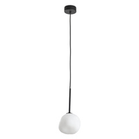 Lampa wisząca pojedyńcza szklany nieregularny biały klosz MISTY 1xG9 Tk Lighting 11017