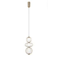 Lampa wisząca Rabel złota LED 3000K Italux PND-344221-3V-HBR