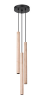 Lampa wisząca tuba drewno PASTELO 3P Sollux SL.1268