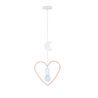 SINGLE HM LAMPA WISZĄCA 1X20W E27 IQ KIDS RÓŻOWY+BIAŁY Candellux 31-23544