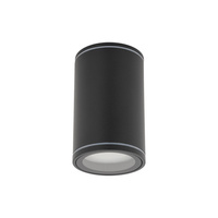 Czarna tuba wysokość 10cm IP44 FLARE BLACK 1xGU10 Tk Lighting 10583