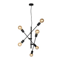 Lampa wisząca FERREIA  Italux PND-5986-6-BL