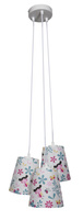 Potrójna lampa wisząca do pokoju dziewczynki GIRL 3X40W E27 Candellux 33-62949