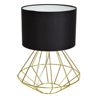 Lampa stojąca LUPO BLACK/GOLD 1xE27 MLP6272