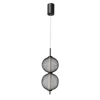 PUMA lampa wisząca 14cm czarny 10W LED 3000K klosz biały Candellux 32-35356